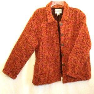 CHICO'S red/rust/orange Womens jacket, L